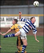 Action at Alloa's Recreation Park