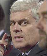 Peter Ridsdale looks concerned