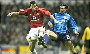 Ryan Giggs in action for Manchester United