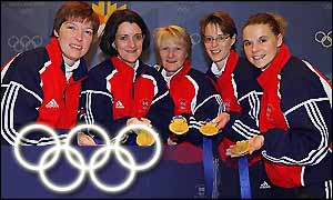 The GB gold medal curling team
