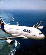 Projected super-Airbus PA