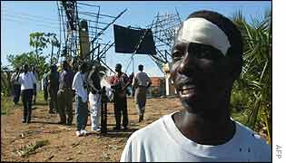 Kenyan injured in the explosion 