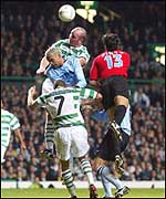 Celtic put Vigo under pressure from high balls