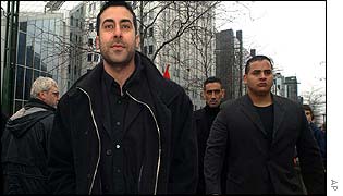 Dyab Abu Jahjah and bodyguard