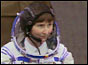 Helen Sharman in a space suit
