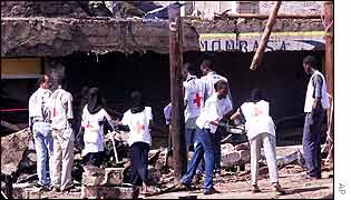 Aftermath of Kenya bomb attack