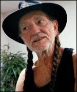Country music star Willie Nelson