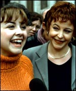 Charlotte Church with her mother Maria