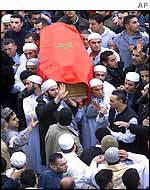 Funeral procession for Mohammed Achrak