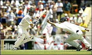 Darren Lehmann adds more runs to Australia's scorecard as Michael Vaughan can do nothing to stop him