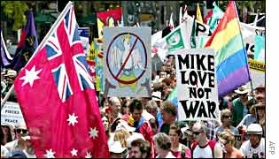 Anti-war demonstration in Sydney