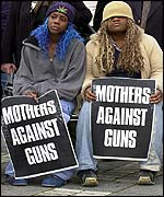 Mothers Against Guns protesters