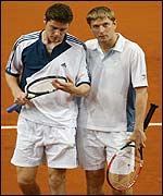 Marat Safin and Yevgeny Kafelnikov