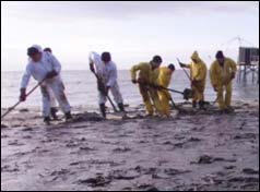 The clean-up operation