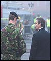Tony Blair visits a military base