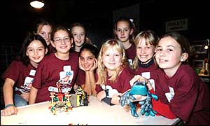 Girl's team from Heath Primary School