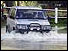 Cars tried to get through the floods