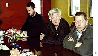 (from left) Niall Connolly, James Monaghan and Martin McCauley