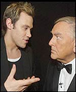 Will Young and Bob Monkhouse 