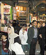 Market scene, Iran