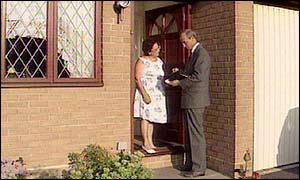 Door-to-door salesman