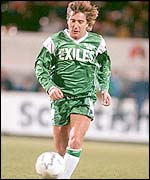Rod Stewart infootball action
