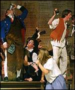 A scene of drunken behaviour