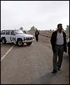 An Unmovic vehicle at Al-Muthanna state establishment 70 kilometres (40 miles) north west of Baghdad 