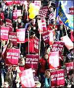 Student demonstration against fees