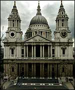St Paul's Cathedral: half clean, half dirty