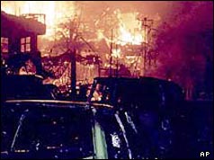 Bali nightclub on fire