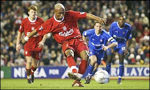 El Hadji Diouf's scores a 53rd minute penalty