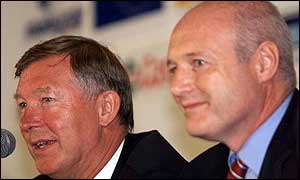 Sir Alex Ferguson and Peter Kenyon