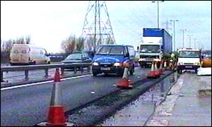 The M6 in Birmingham