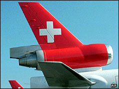 Swissair MD11 tailfin