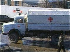 Red Cross lorry