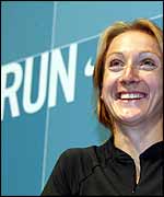 Paula Radcliffe smiles