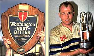 Rugby's National Sevens trophy and the old Challenge League trophy are not the prettiest of winners' gongs