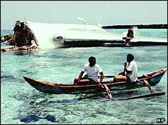 Scene from the plane crash