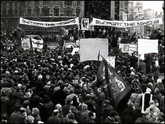 Miners' rally in Trafalgar Square - 6 February 1972 - Associated Press