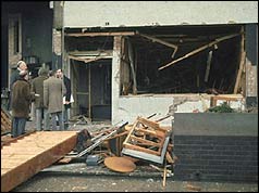 Pub just after the explosion