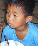 Boys at the government-run Kindergarten No.1, Yang Dong village, Unpha county in North Hwanghae province (WFP)
