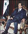 Iraqi President Saddam Hussein