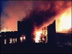 Windsor Castle on fire