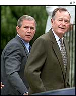 President Bush and his father