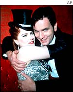 Nicole Kidman and Ewan McGregor in Moulin Rouge