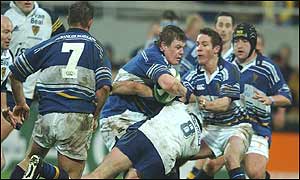 Brian O'Driscoll helped set up Leinster's crucial try