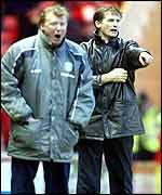 Steve McClaren (left) and Glenn Roeder