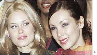Miss Russia and Miss Ukraine