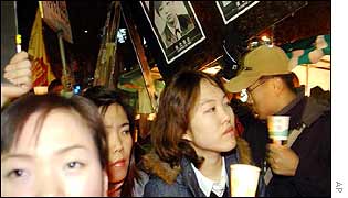 Candlelit vigil in Seoul